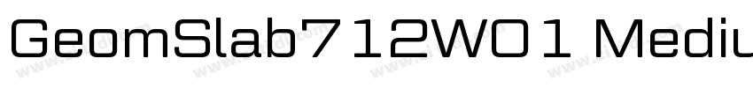GeomSlab712W01 Mediu字体转换